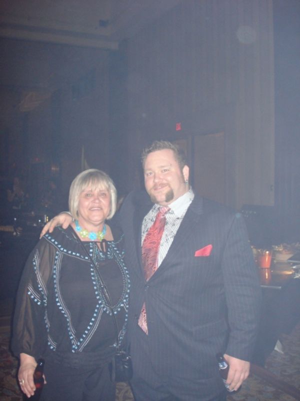 Aaron Walpole poses with his proud Mom  Photo